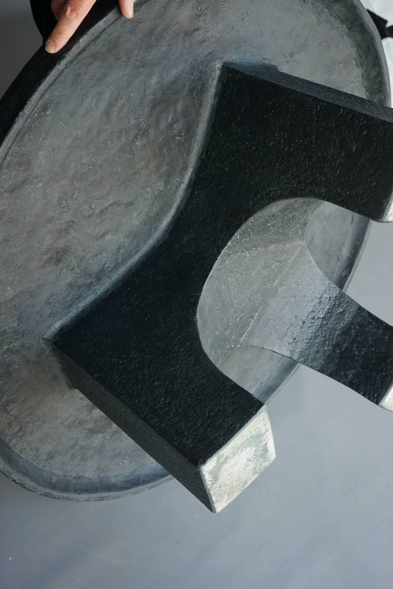 Dutch Brutalist Resin and Stone Coffee Table, 1970s
