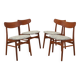 Set of four teak chairs, Danish design, 1970s, made in Denmark