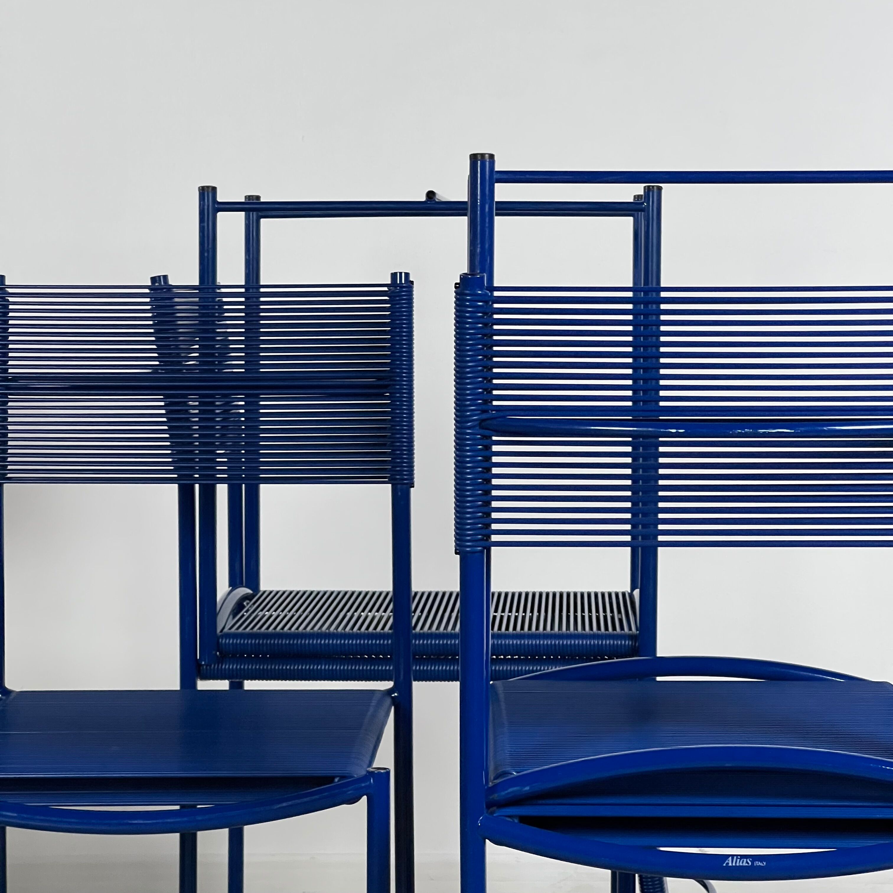 Set of 7 chairs Spaghetti 101 by Giandomenico Belotti for Alias 80s