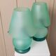 Mint Murano Glass Mushroom Table Lamp from Italy, 1980s Mid-Century with Metal Base