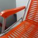 Vintage orange foldable garden armchair Kurz Design (3 armchairs available)