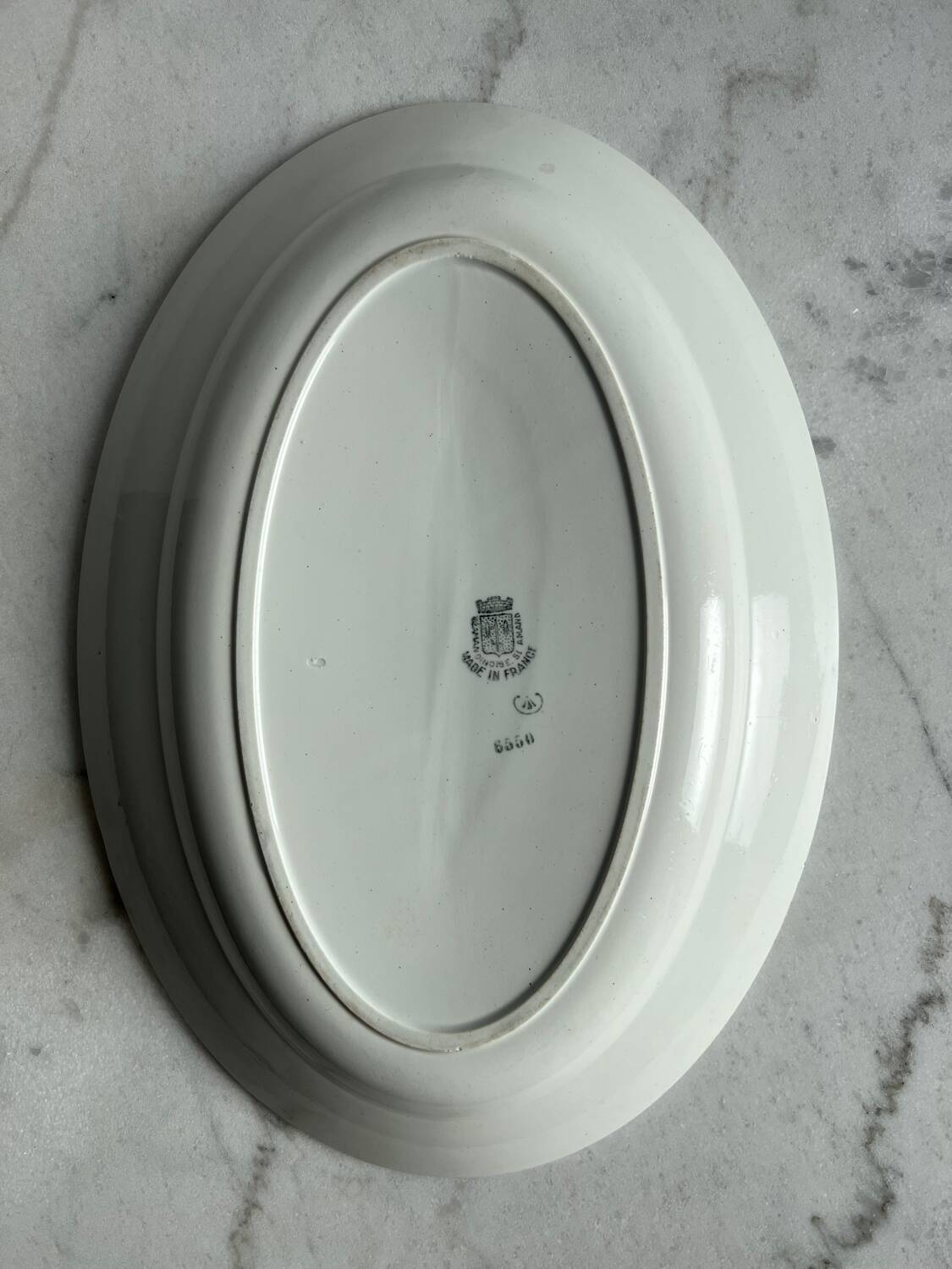 Large oval presentation platter St Amand
