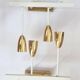 Pair of Midcentury Wall or Ceiling Lamps, Flush Mounts, Stilnovo Style, 1960s