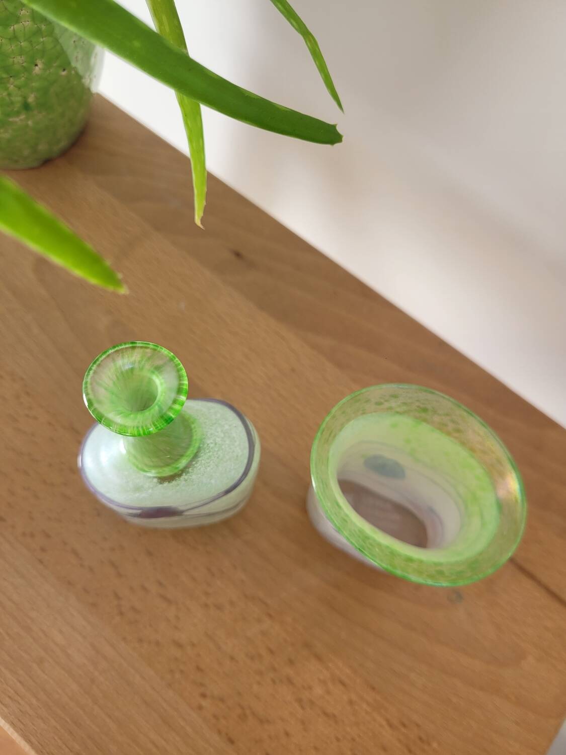 Kosta Boda Sweden Glass Vase and Goblet