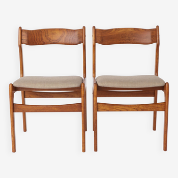 2 sur 5 chaises danoises vintage des années 1960 - Structure de chaise en noyer