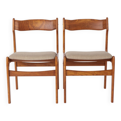 2 sur 5 chaises danoises vintage des années 1960 - Structure de chaise en noyer