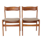 2 of 5 Vintage Danish Chairs 1960s - Walnut Chair Frame