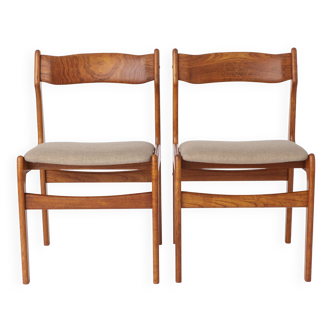 2 sur 5 chaises danoises vintage des années 1960 - Structure de chaise en noyer