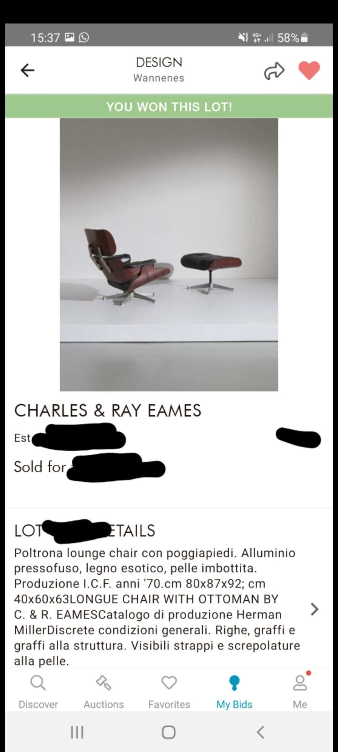 Eames Lounge chair & ottoman by Charles & Ray Eames for Herman Miller