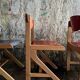 Vintage multicolour Bauhaus-style wooden chair
