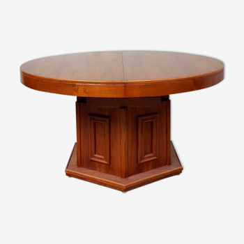 Table à manger circulaire en bois de rose