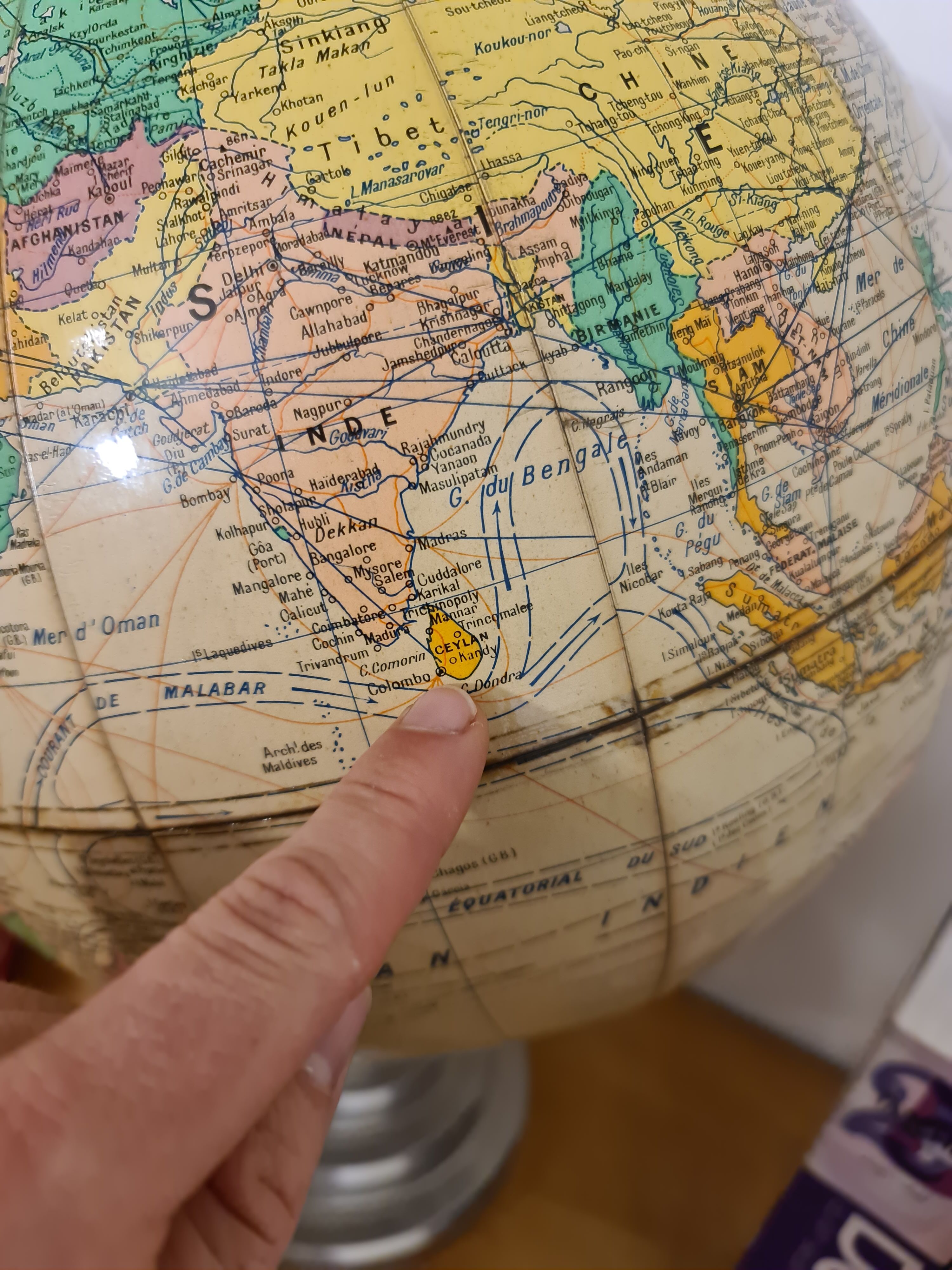 Vintage globe Girard & Barrère 50's