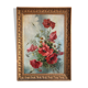 Huile sur toile fin XIXème « coquelicots et marguerites »