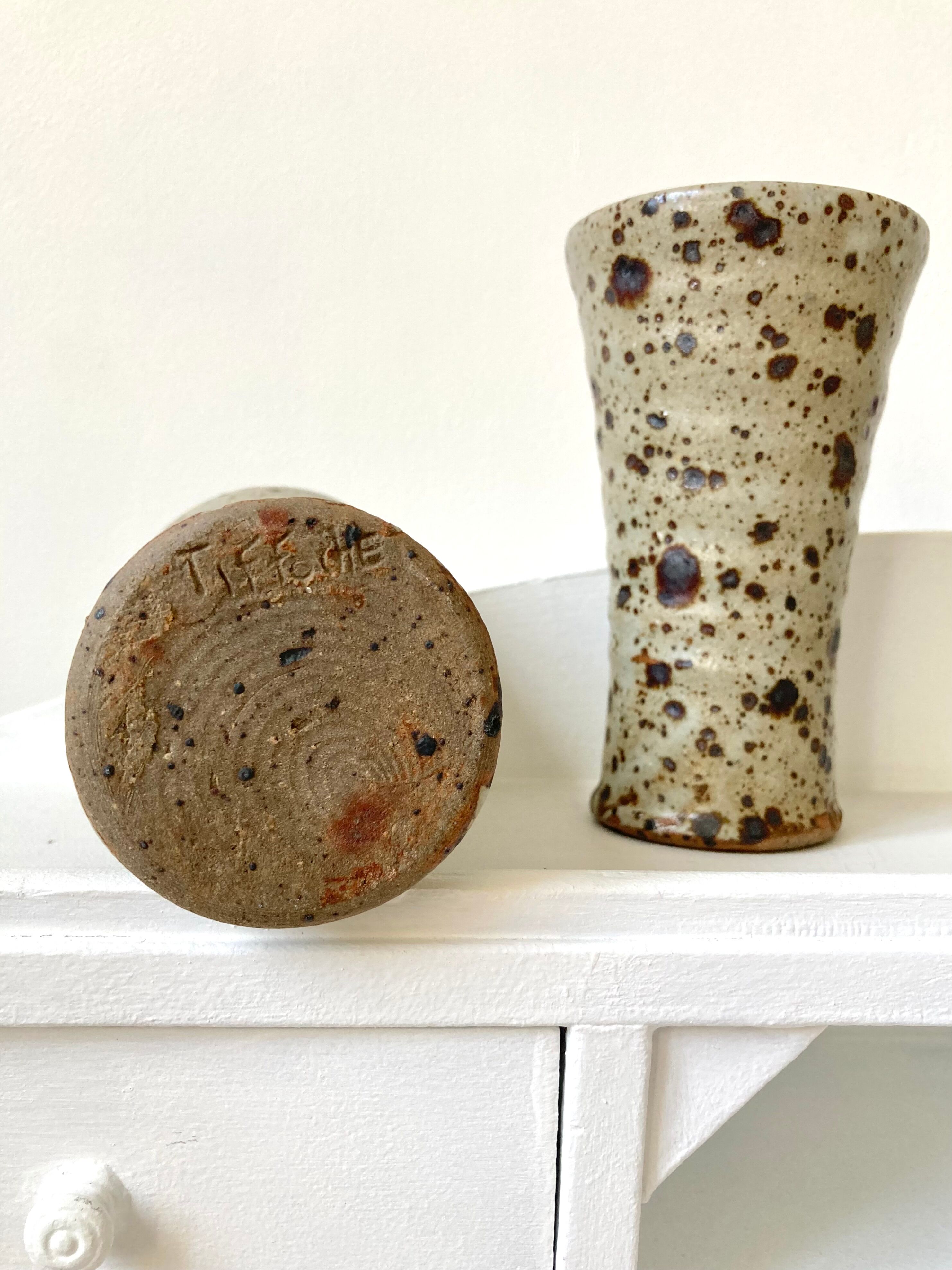 Cups sandstone cups pyrité Gustave Tiffoche, La borne 1960/70