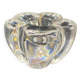 Crystal candle holder signed DAUM
