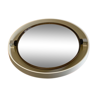Space Age Allibert round backlit mirror