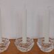 3 bougeoirs cristal d’Arques modèle "royale"