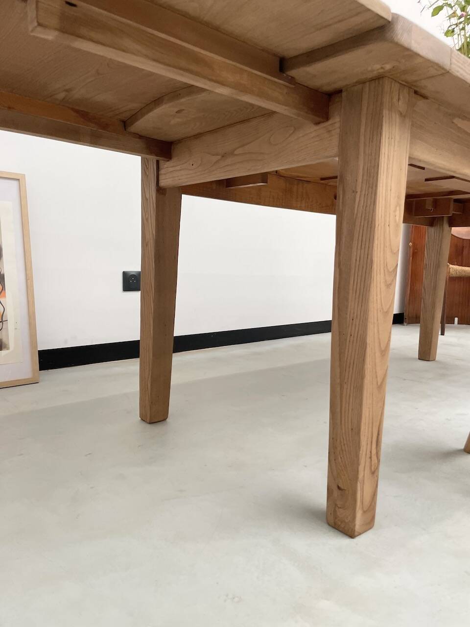 Oak farmhouse table 270 cm with extensions