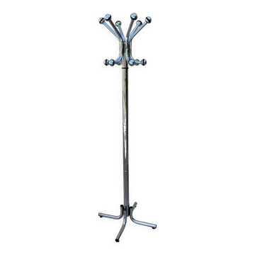 Vintage chrome coat rack parrot design from the 70s and 80s.