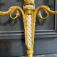 Pair of nineteenth century sconces in bronze and porcelain