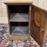 English bedside table in blond mahogany early 20th century - L=45.5cm H=85cm D=37.5cm
