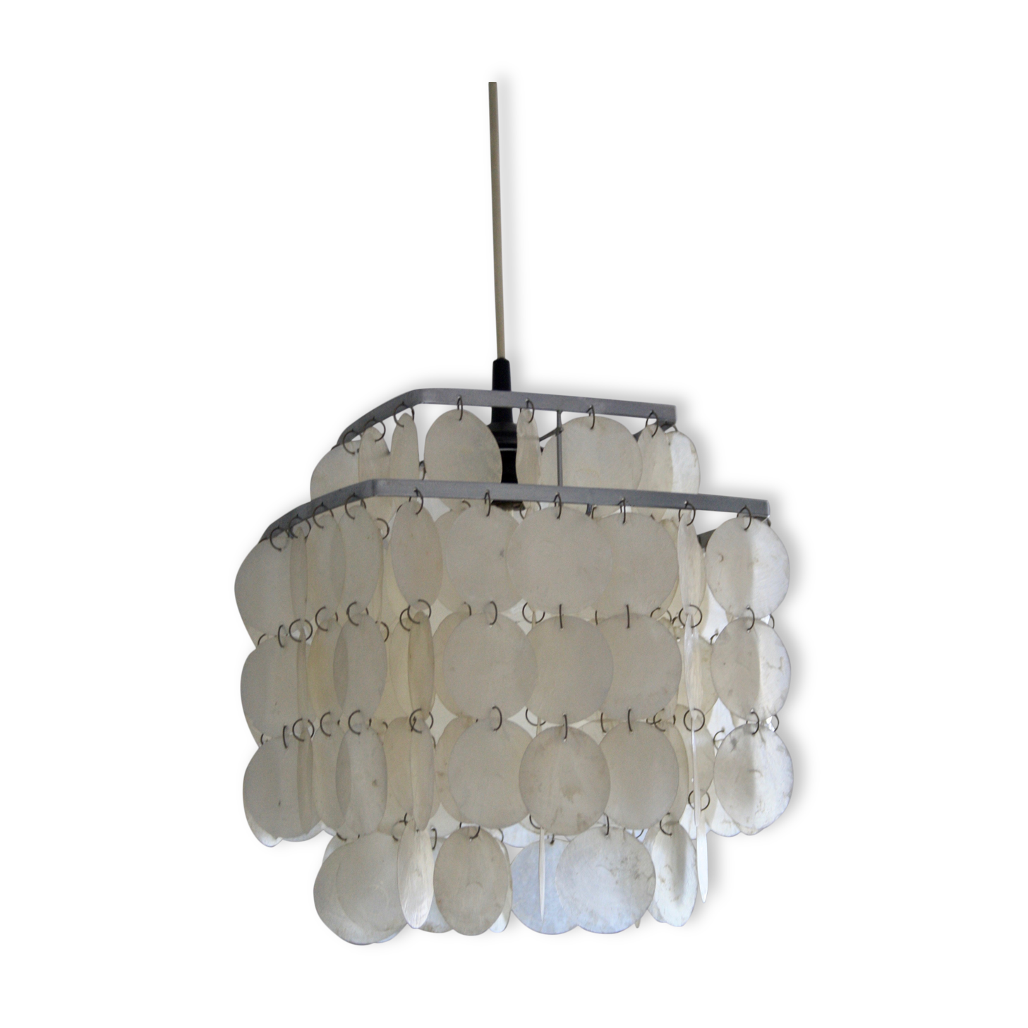 Suspension pampilles en nacre vintage