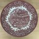 10 red ironstone plates Royal Tudor model 17th century England