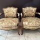Paire de fauteuil cabriolet, bergères de style Lous XV