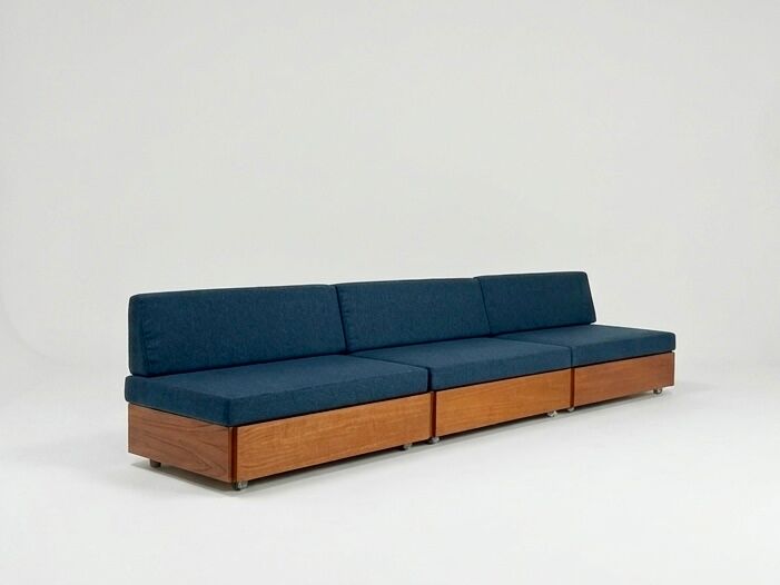 Danish teak modular sofa couch by France & Son mid-century design 60s