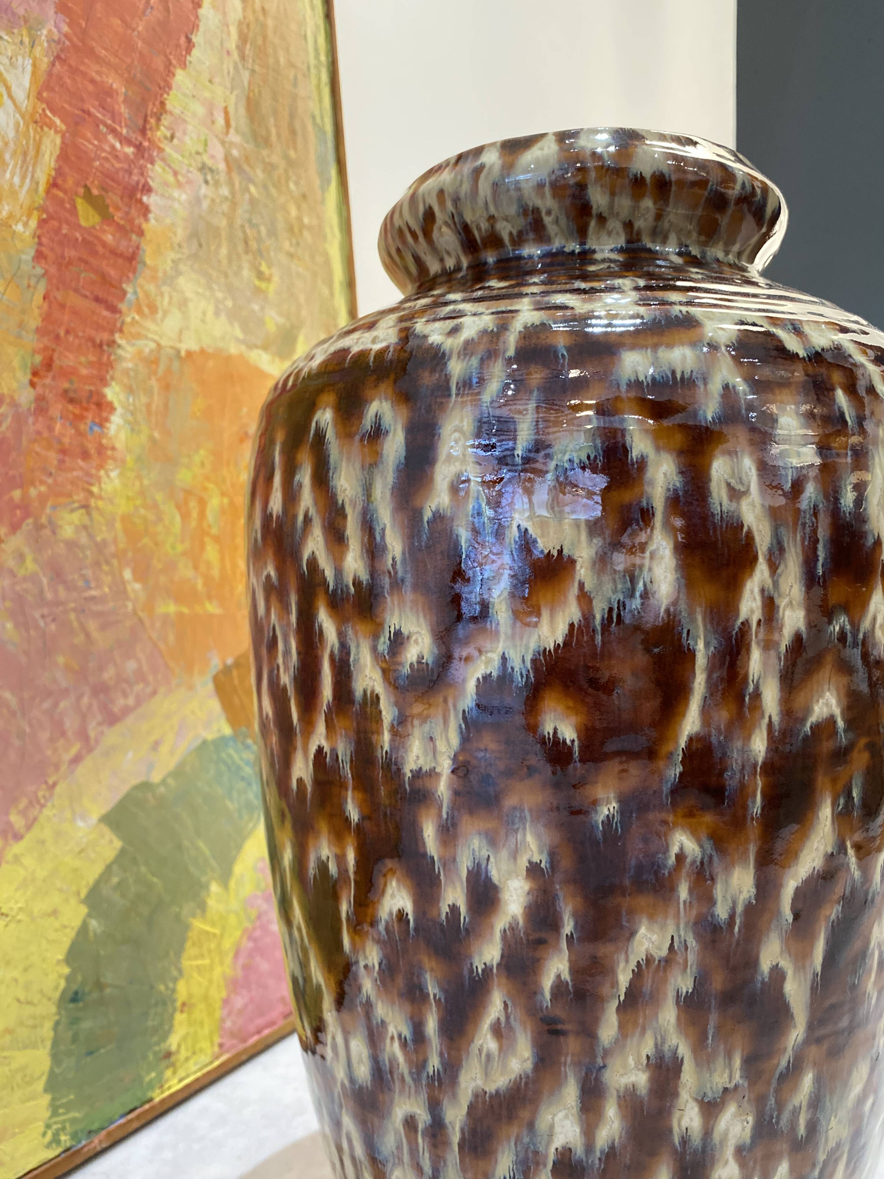 Large West Germany ceramic vase, vintage