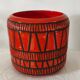Vase cache-pot rouge signé Roger Capron circa 1960