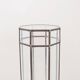 Art Deco glass and zinc pedestal column