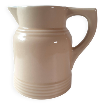 Pitcher in cream color