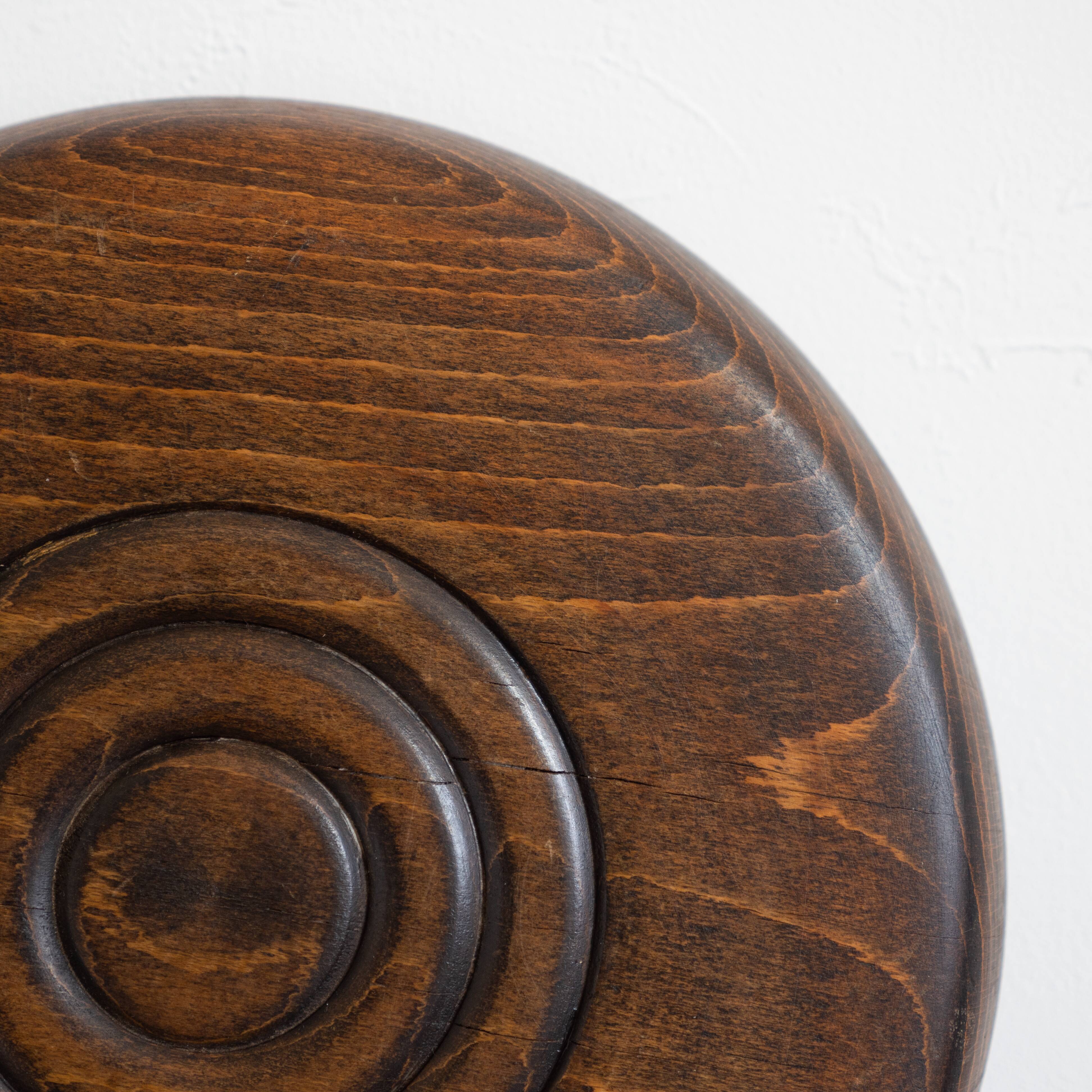 Twisted solid wood stool