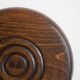 Twisted solid wood stool