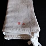 Série de quatre torchons ancien métis monogramme 54 X 91 cm