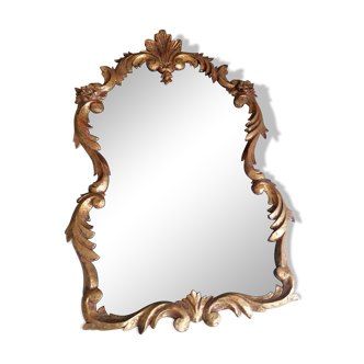 Miroir ancien baroque doré