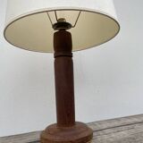 Art Deco solid wood table lamp