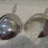 Cuillère et fourchette de service métal argenté orfèvre Christofle Duo