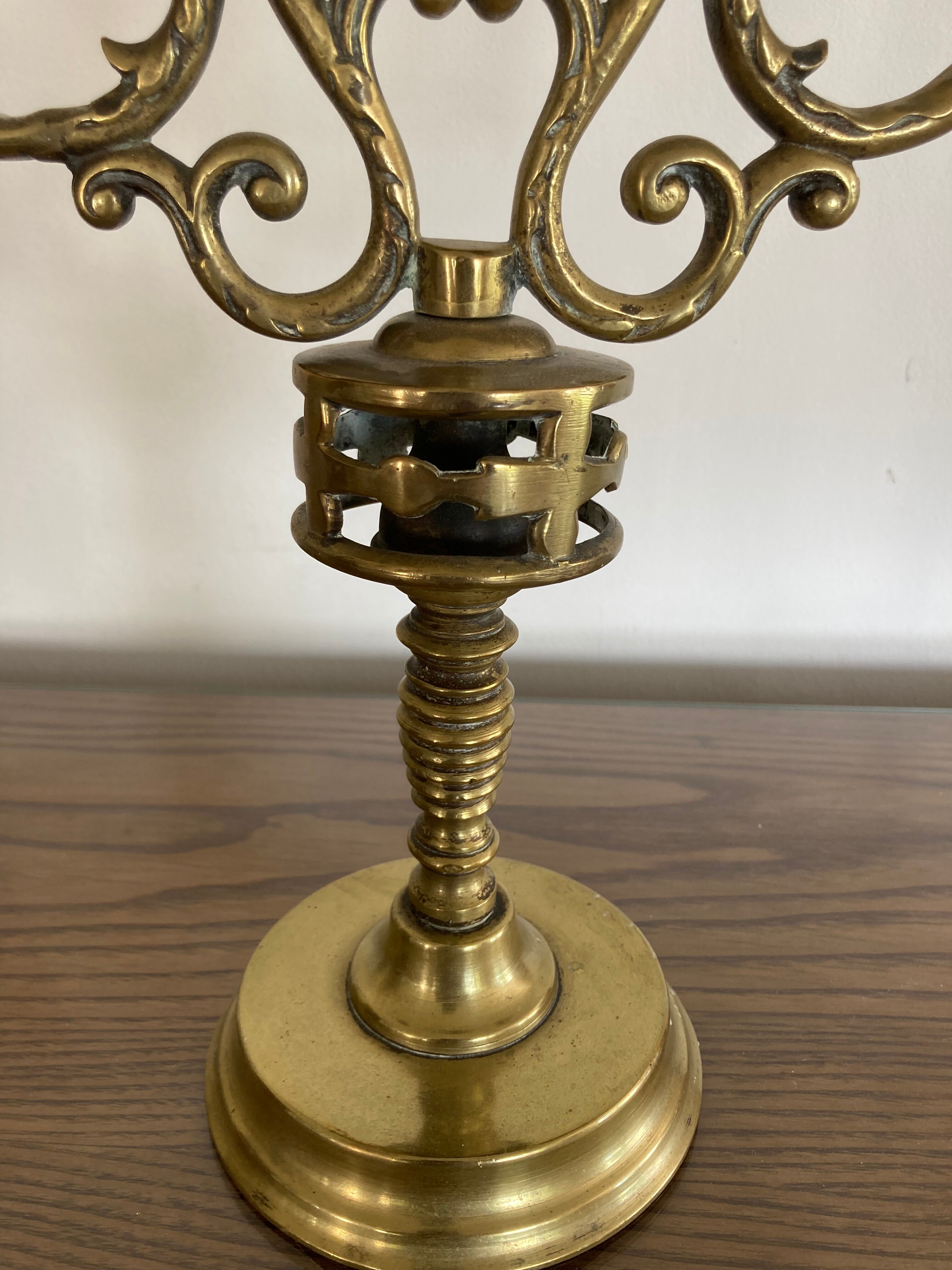 Solid bronze chandelier