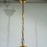 Lustre 4 lumières verre et laiton