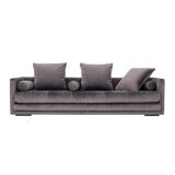 Canapé kopenhaga gris velour, design scandinave