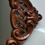 Louis XV style mirror decorated with deciduous trees, cross-shaped links and acanthus scrolls