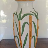 large bamboo vase signed Cartens Germany 1960