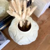 Vase boule en faïence à décor de mouettes, 1970