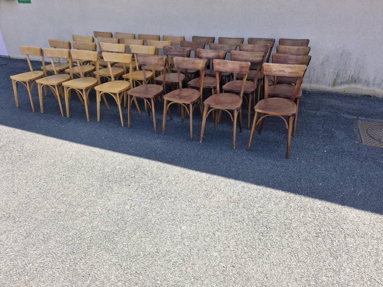 Set of 32 Luterma bistro chairs, 1960s