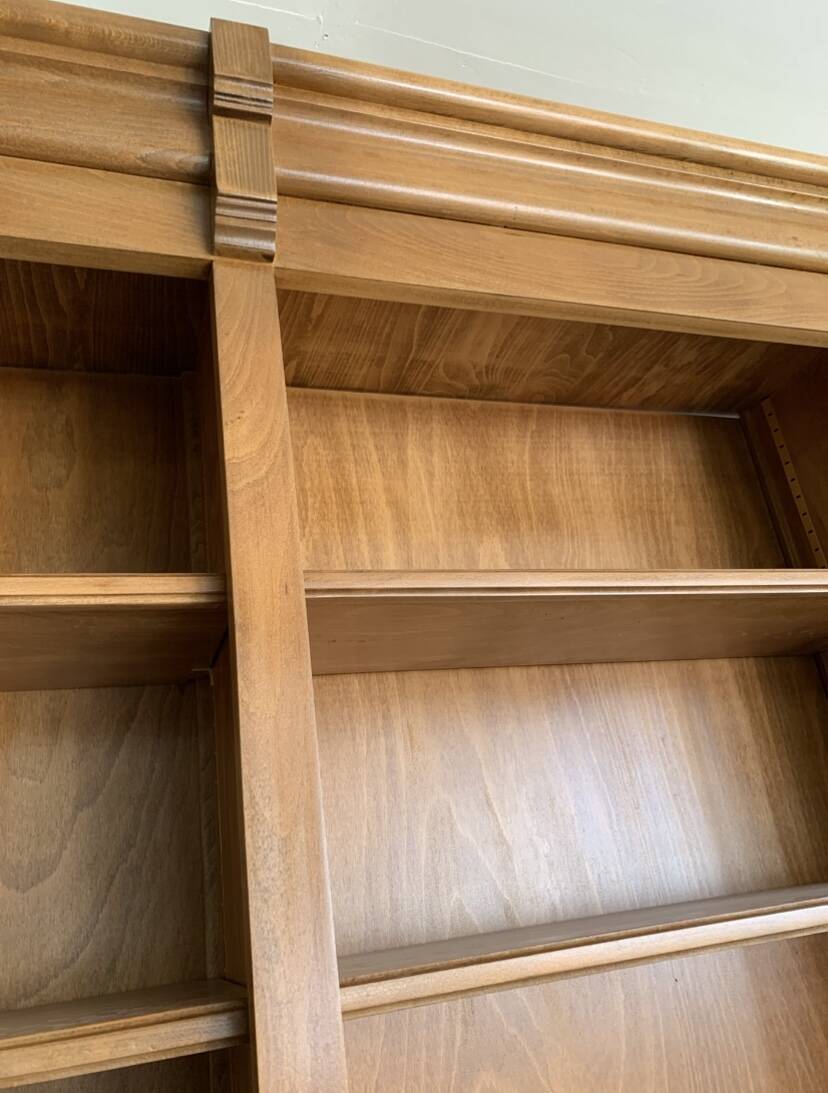 Library, solid wood wardrobe