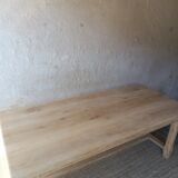 Solid wood farmhouse table