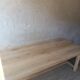 Solid wood farmhouse table