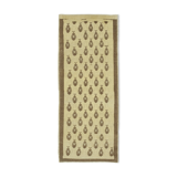 1950s hand-knotted unique turkish beige rug 88 cm x 215 cm